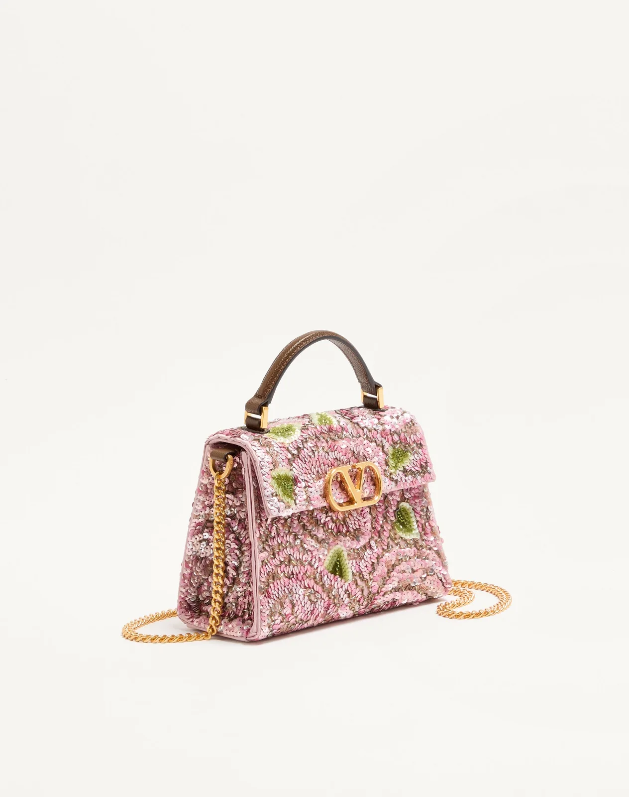 Мини-сумка с ручкой Valentino Garavani VSLING с вышивкой — фото 3