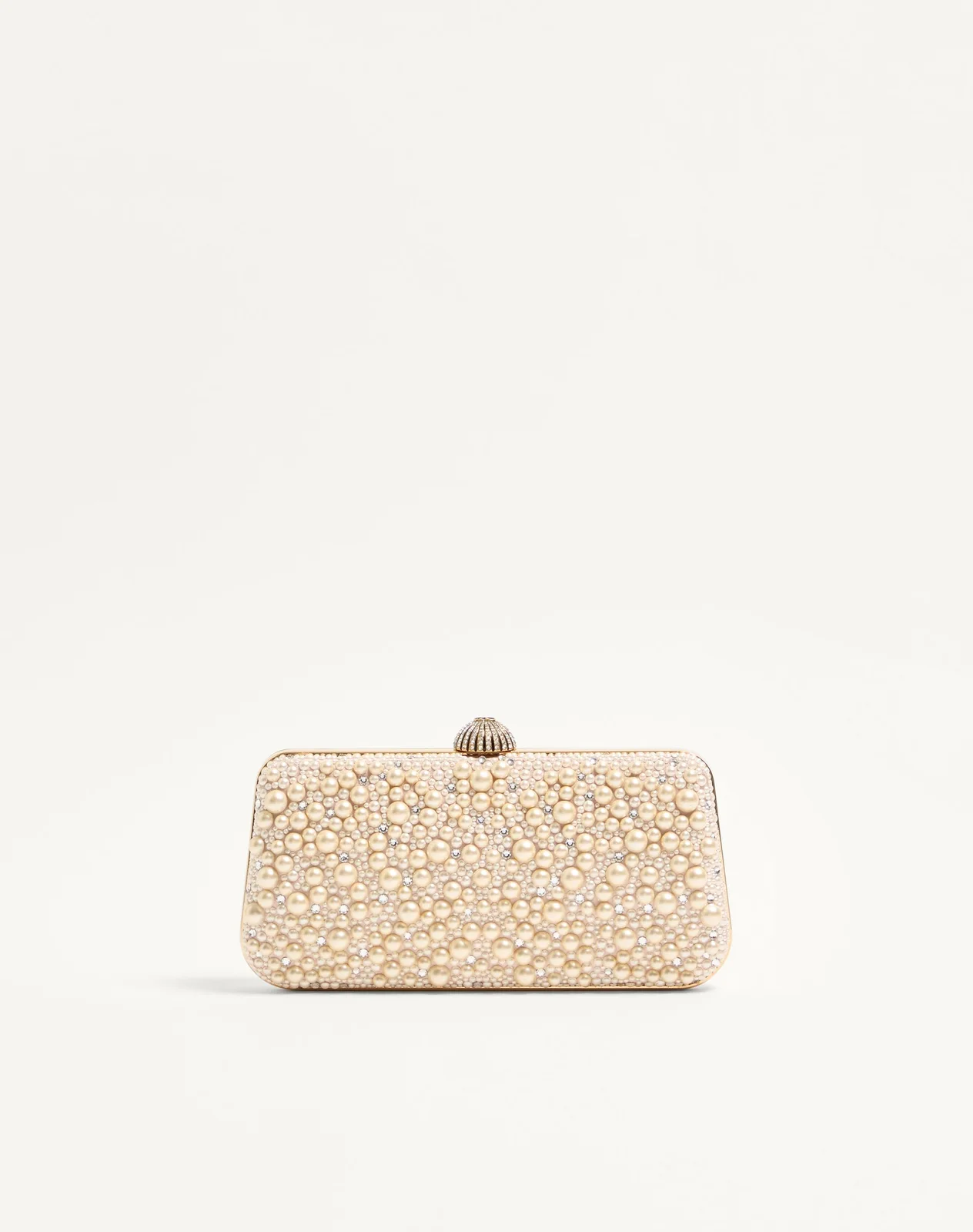 Клатч-минодьер Valentino Garavani Carry Secrets с жемчугом и стразами — фото 5