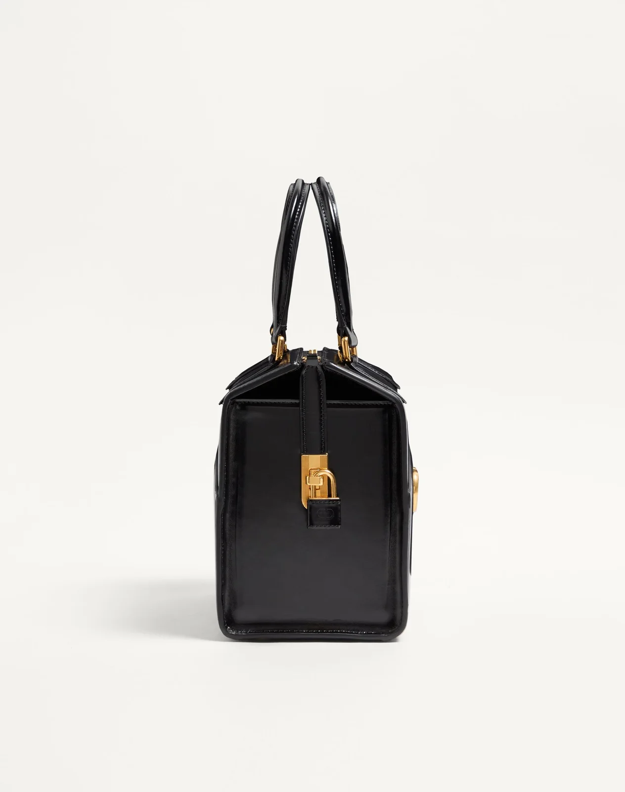 Сумка-боулинг Valentino Garavani Vain-Case из глянцевой телячьей кожи — фото 3