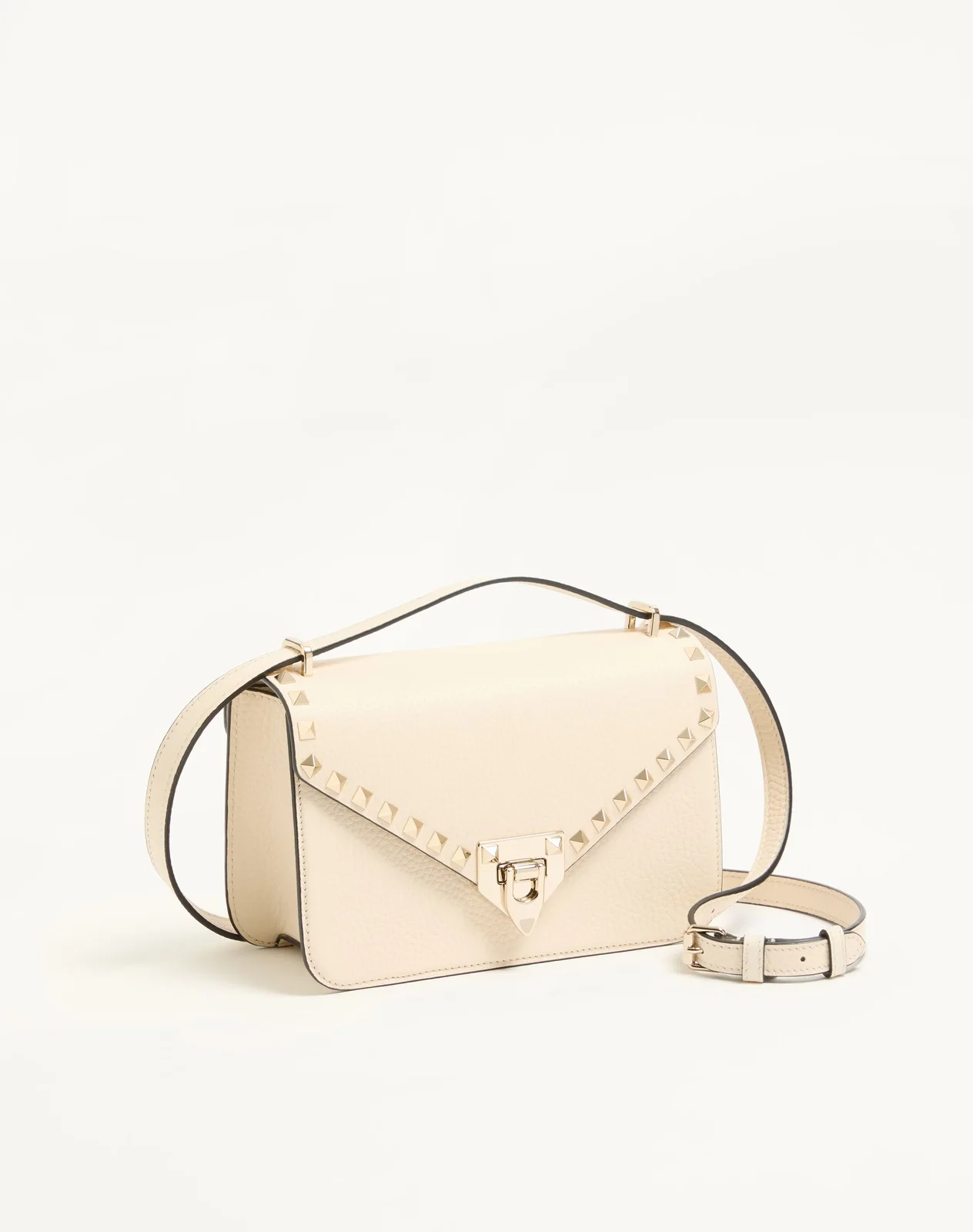 Маленькая сумка через плечо Valentino Garavani Rockstud из зернистой телячьей кожи — фото 3