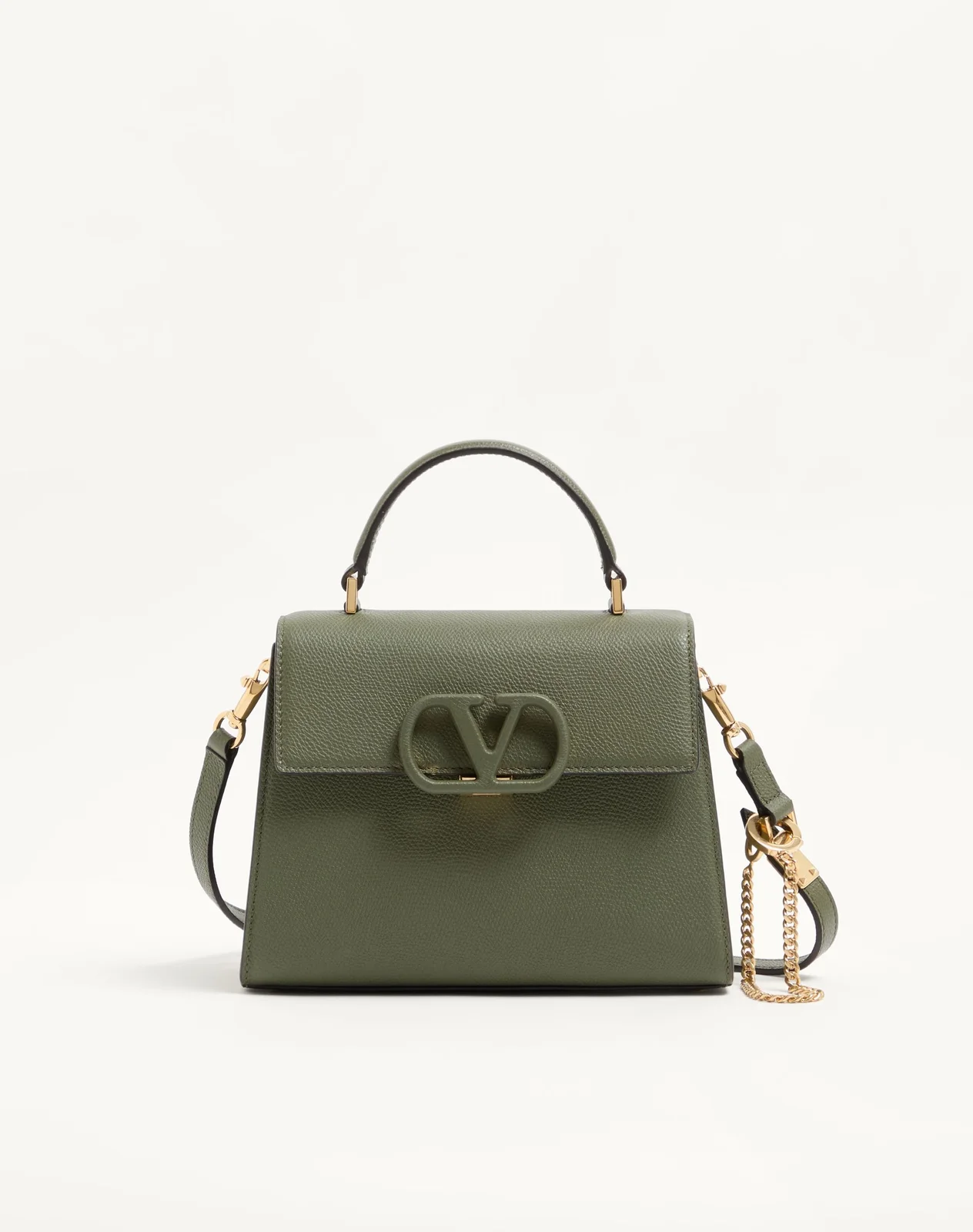 Маленькая сумка с ручками Valentino Garavani VSLING из зернистой телячьей кожи — фото 1