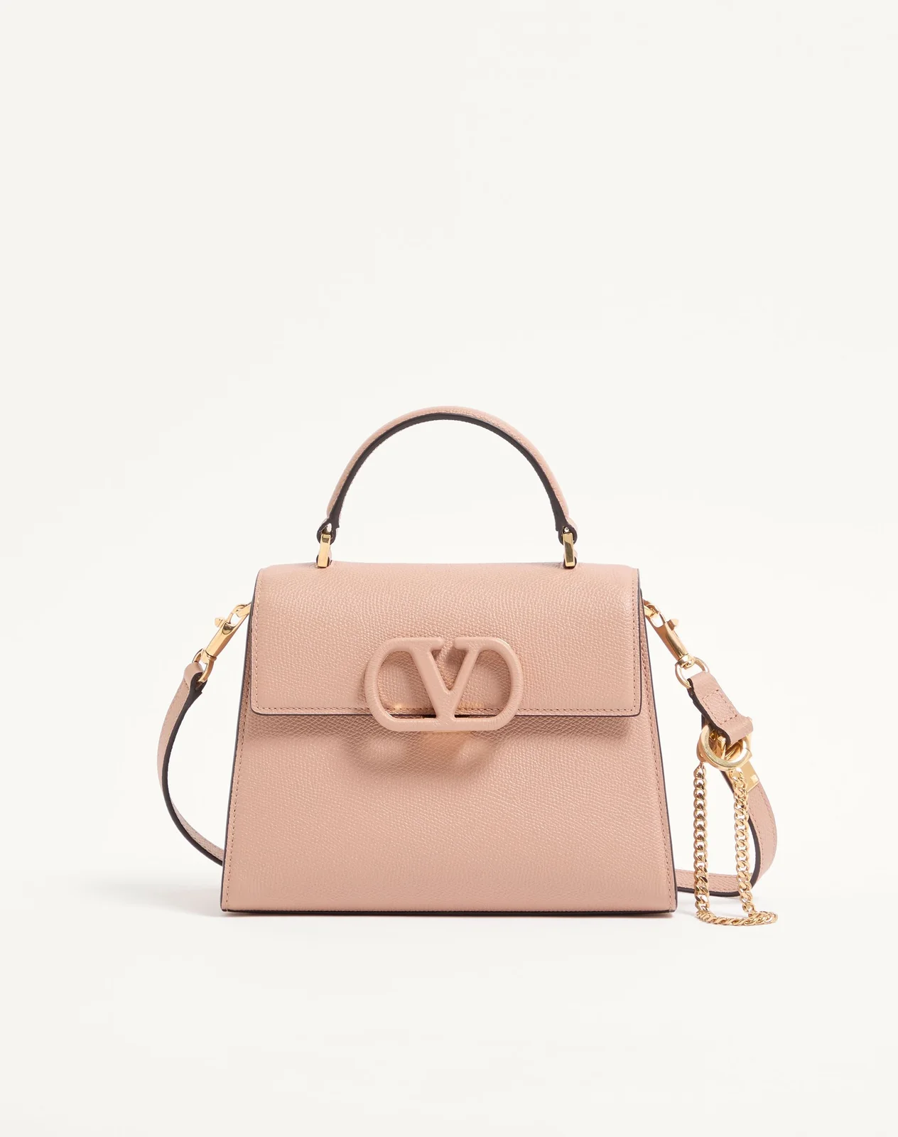Маленькая сумка с ручками Valentino Garavani VSLING из зернистой телячьей кожи — фото 1