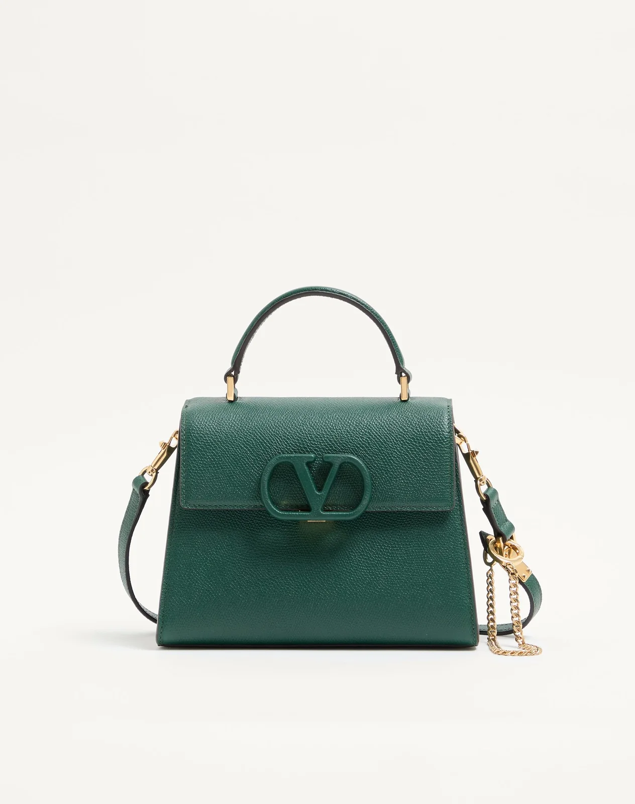Маленькая сумка с ручками Valentino Garavani VSLING из зернистой телячьей кожи — фото 1