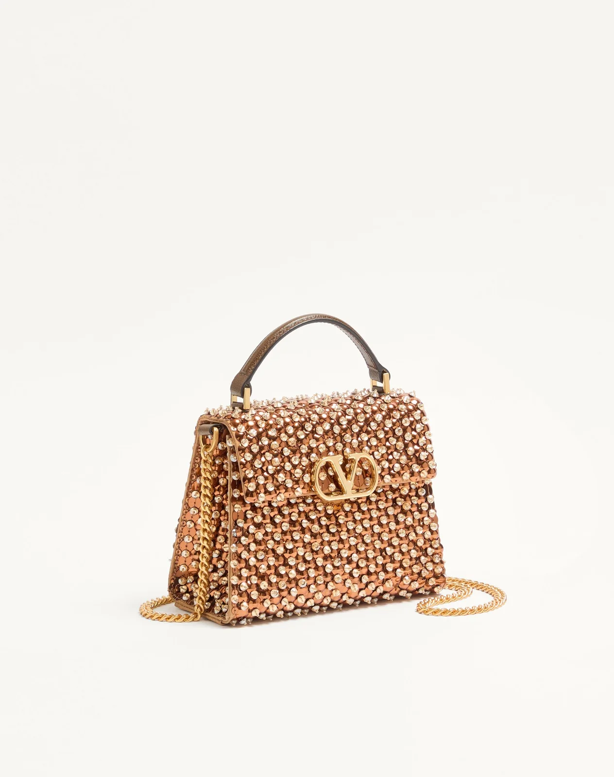 Мини-сумка с ручкой Valentino Garavani VSLING с вышивкой — фото 3