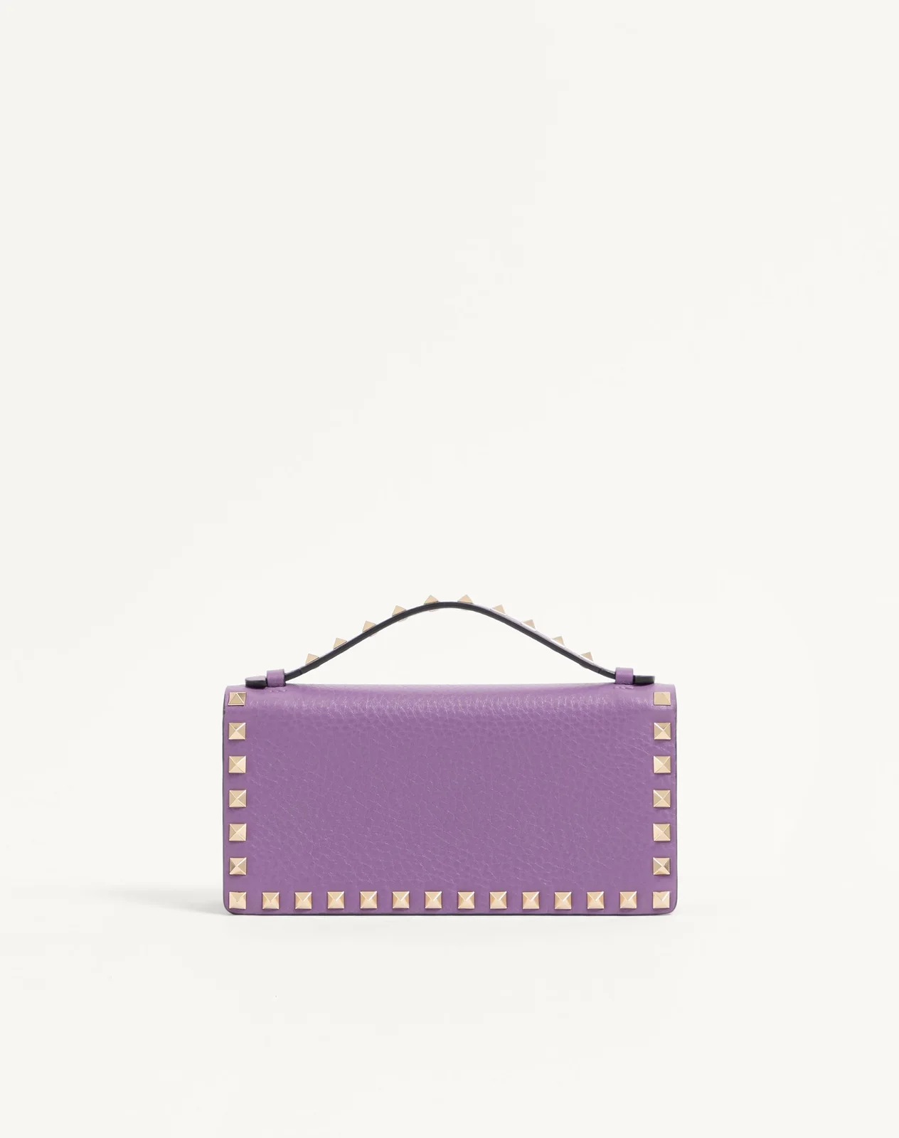Кошелёк на цепочке Rockstud из зернистой телячьей кожи — фото 5