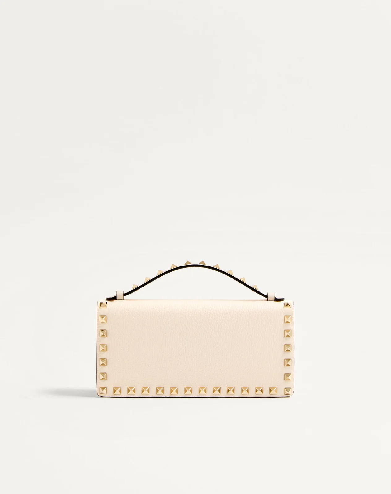 Кошелёк на цепочке Rockstud из зернистой телячьей кожи — фото 5
