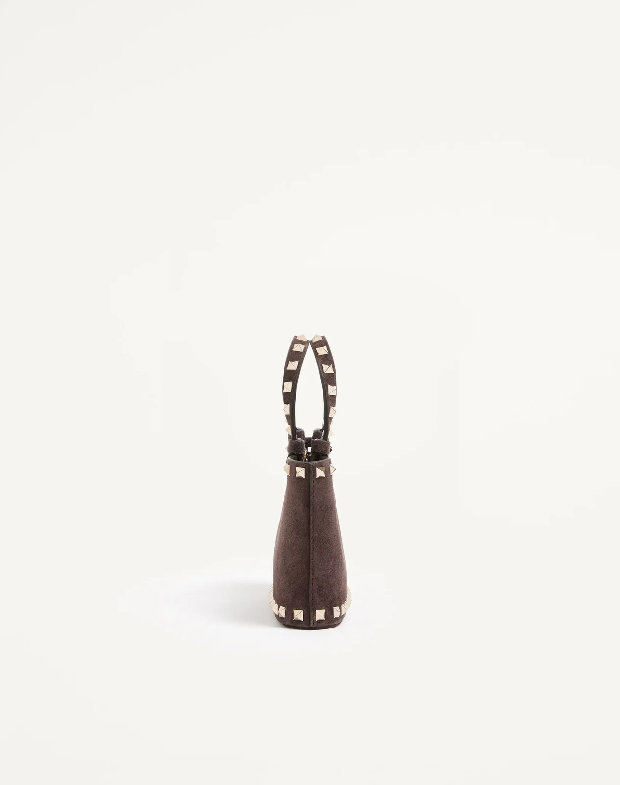 Мини-сумка-тоут Rockstud из замши — фото 4