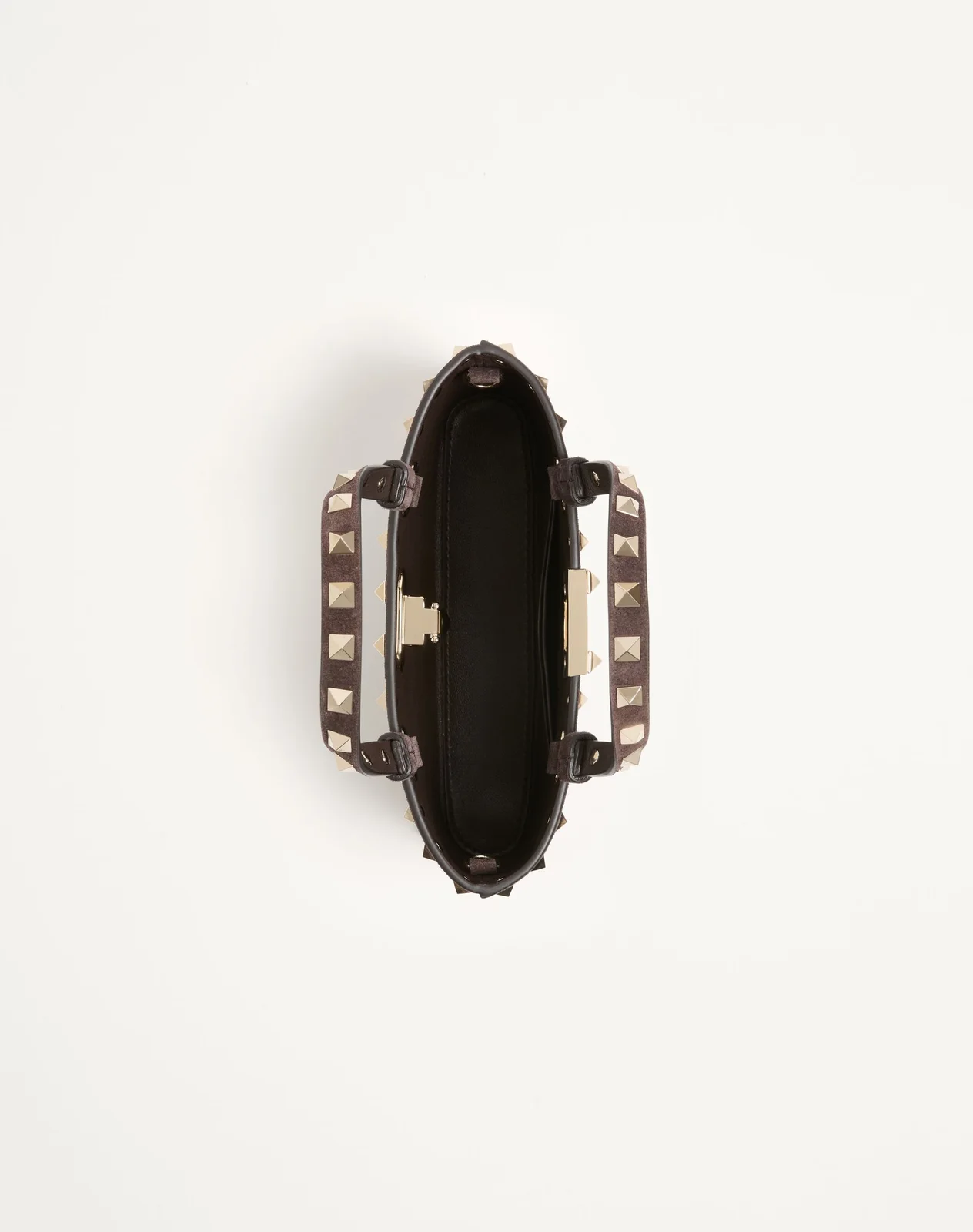 Мини-сумка-тоут Rockstud из замши — фото 6