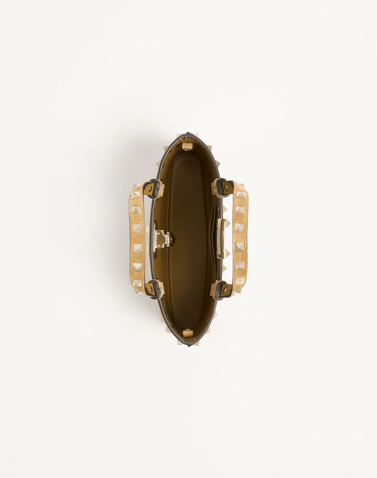 Мини-сумка-тоут Rockstud из замши — фото 6