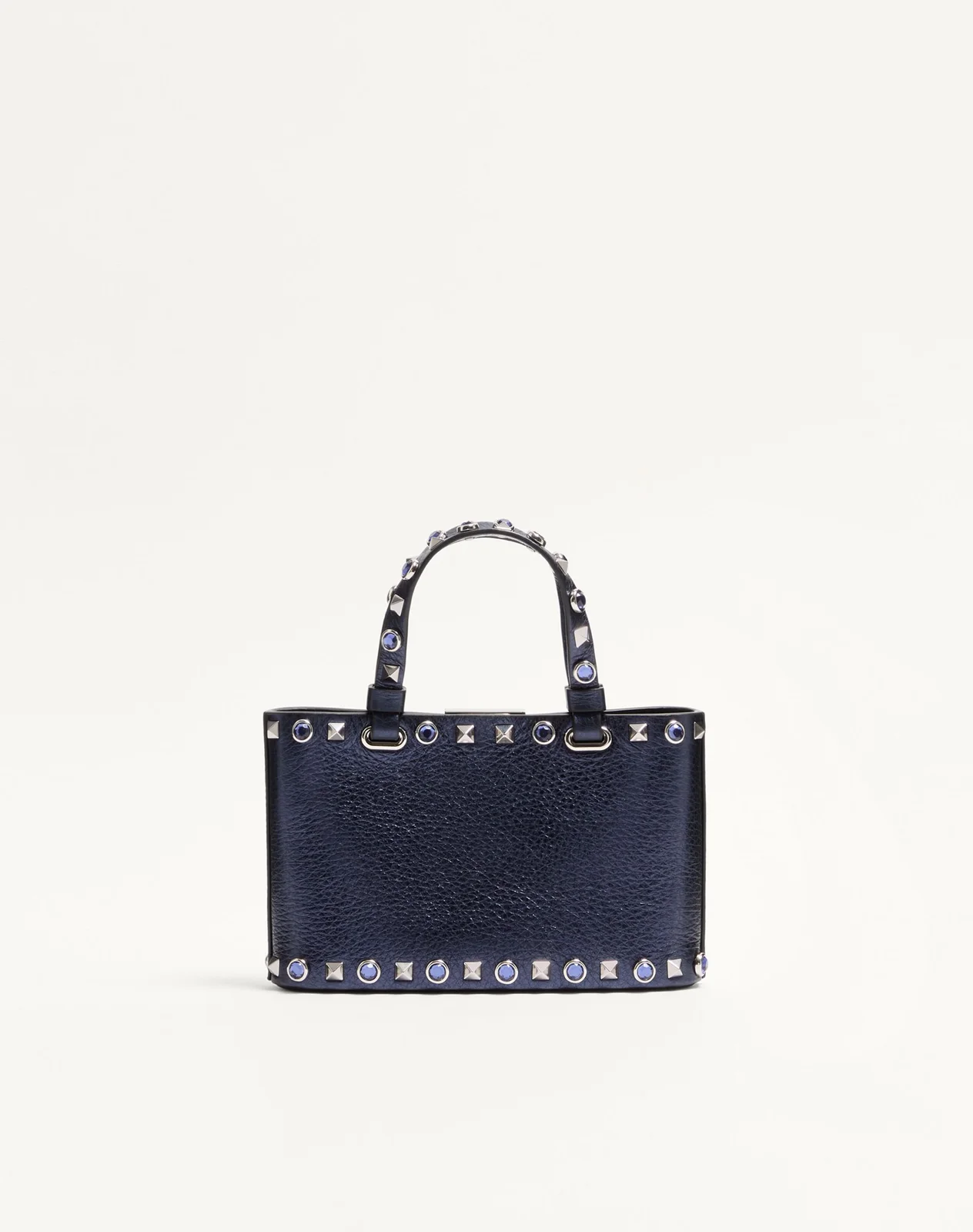 Мини-сумка-тоут Valentino Garavani Rockstud из ламинированной телячьей кожи — фото 5