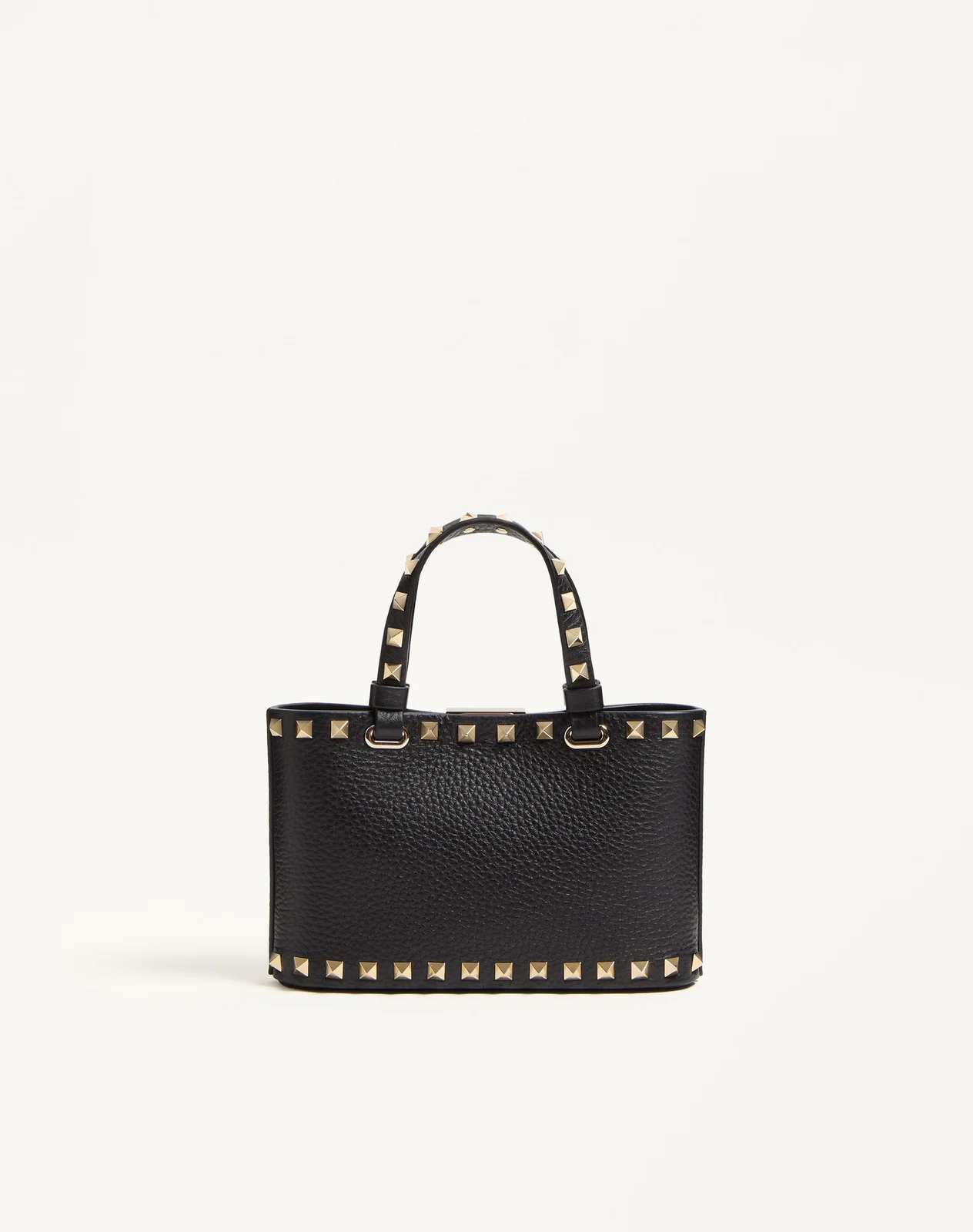 Мини-сумка-тоут Rockstud из зернистой телячьей кожи — фото 5