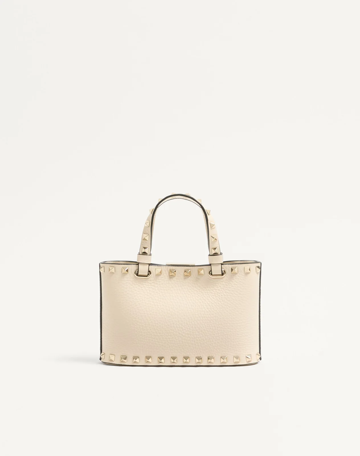 Мини-сумка-тоут Rockstud из зернистой телячьей кожи — фото 5