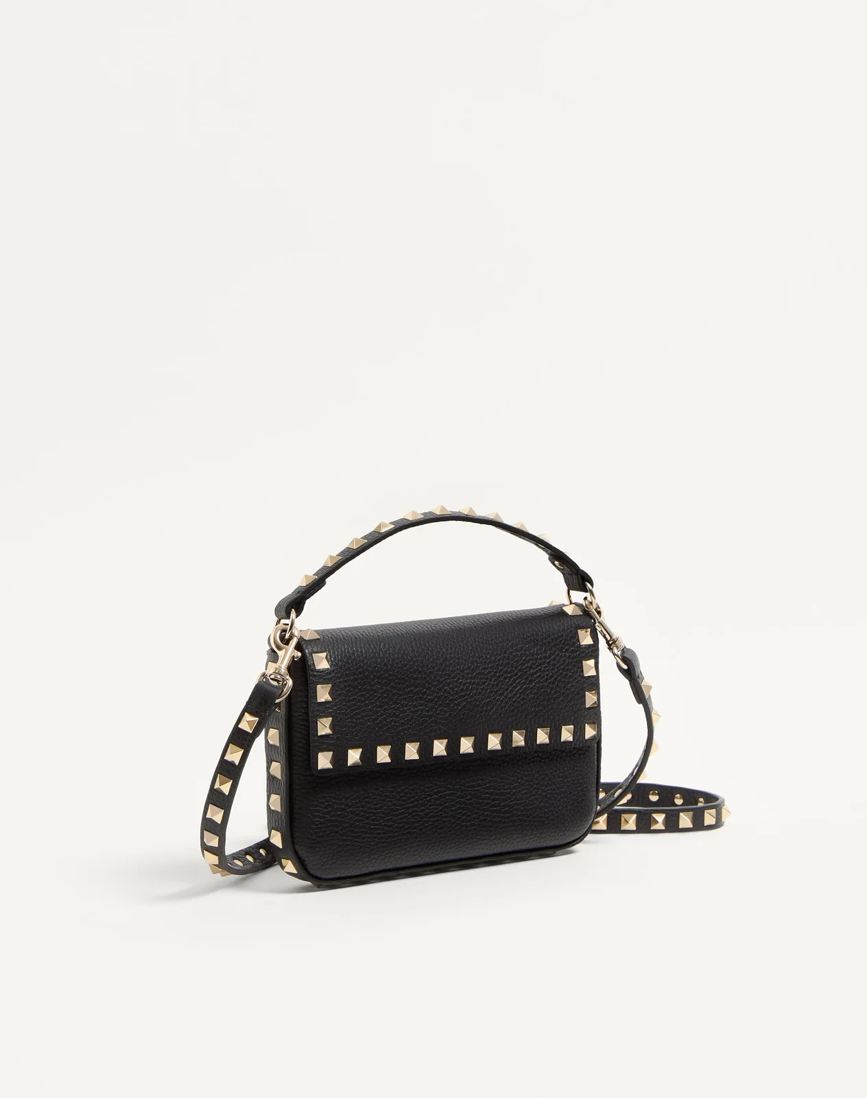 Клатч Rockstud из зернистой телячьей кожи — фото 3