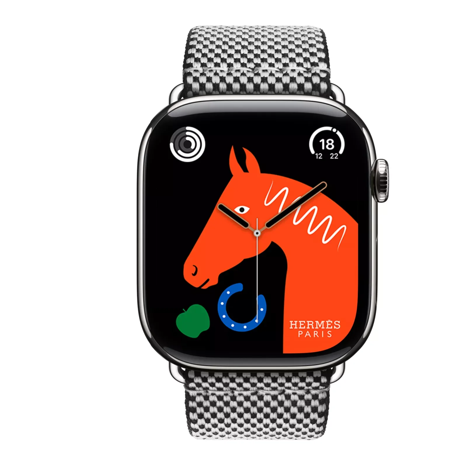 Series 11 Набрать &Apple Watch Hermès 46 Миллиметровая одинарная петля Toile H Ремешок — фото 4