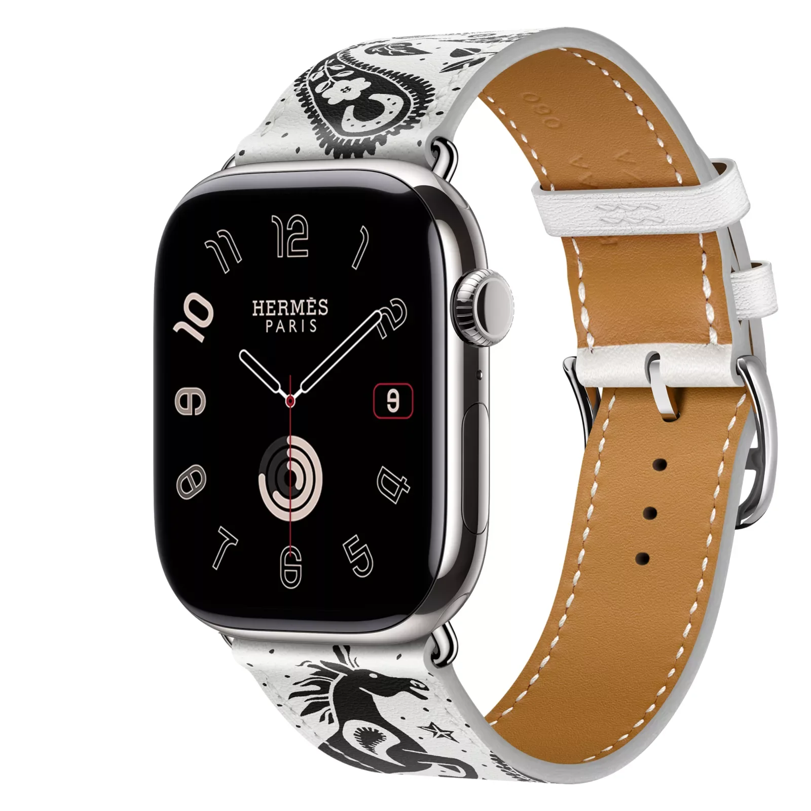 Series 11 Набрать &Apple Watch Hermès 46 Миллиметровый одиночный круг Happy ZooBandana Ремешок — фото 3