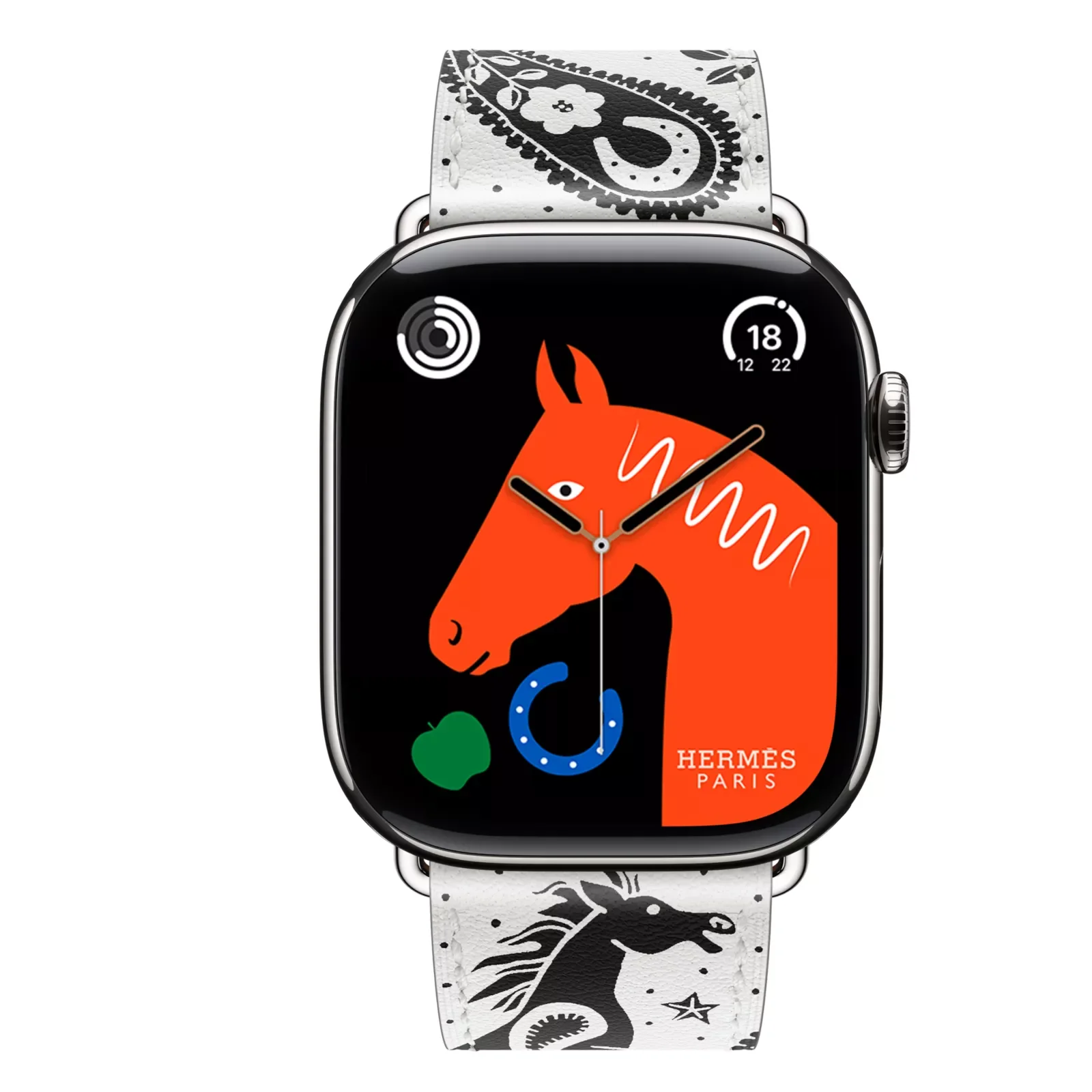 Series 11 Набрать &Apple Watch Hermès 46 Миллиметровый одиночный круг Happy ZooBandana Ремешок — фото 4