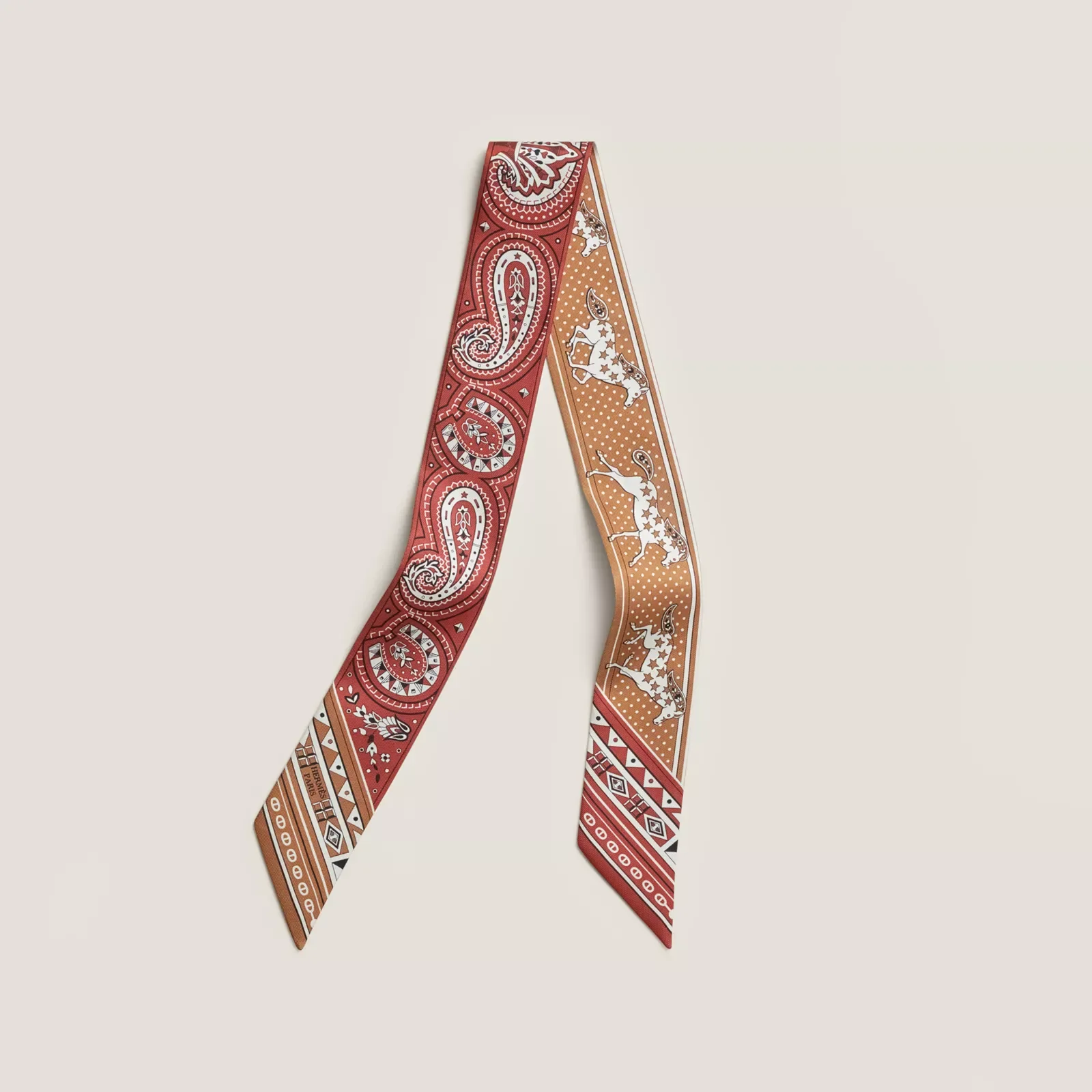 «Лошадь любви BANDANA”Twilly Маленький шелковый шарф — фото 2