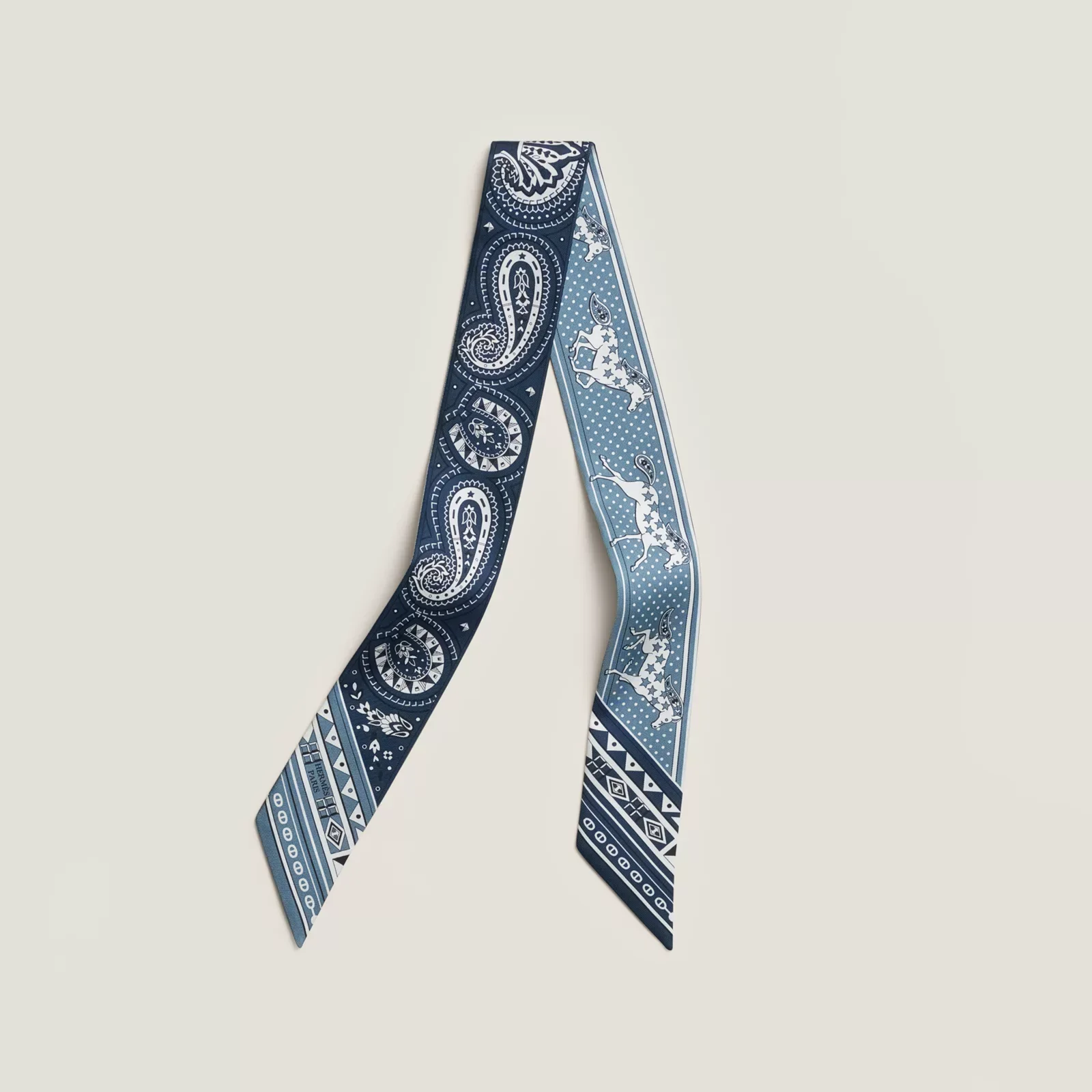 «Лошадь любви BANDANA”Twilly Маленький шелковый шарф — фото 2