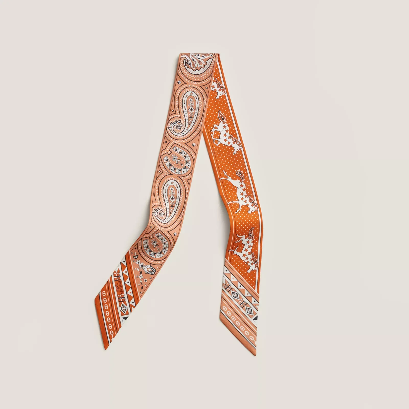 «Лошадь любви BANDANA”Twilly Маленький шелковый шарф — фото 2