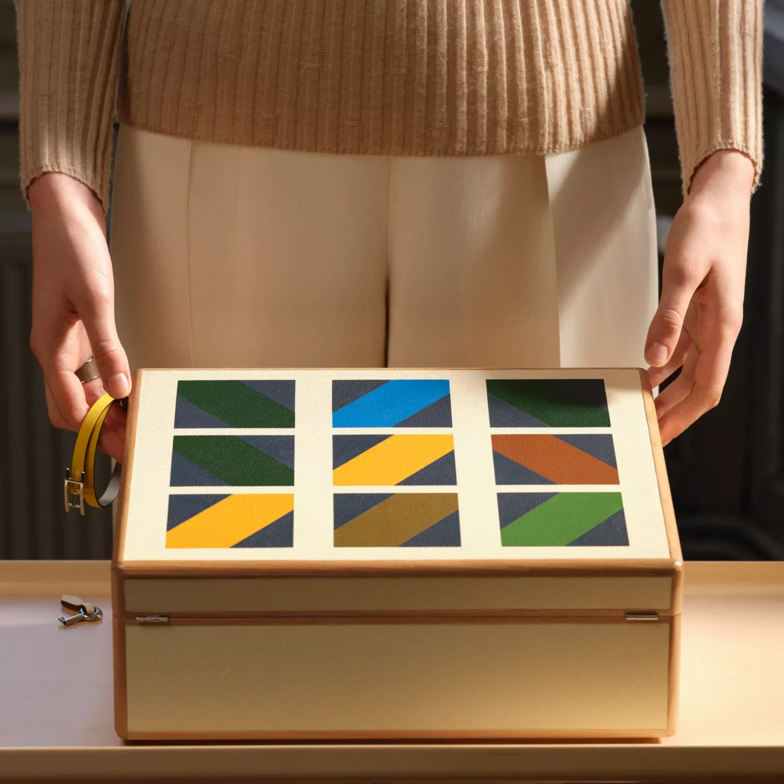 Amalthee en Biais Шкатулка для часов и украшений, большой размер — фото 6
