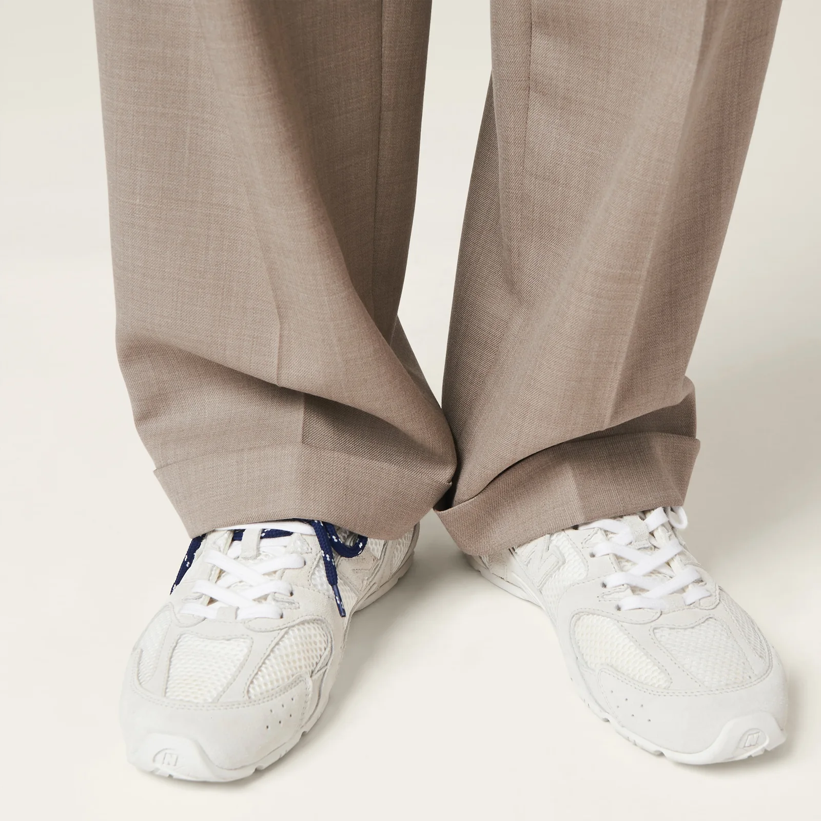 Кроссовки New Balance из замши и сетки — фото 5