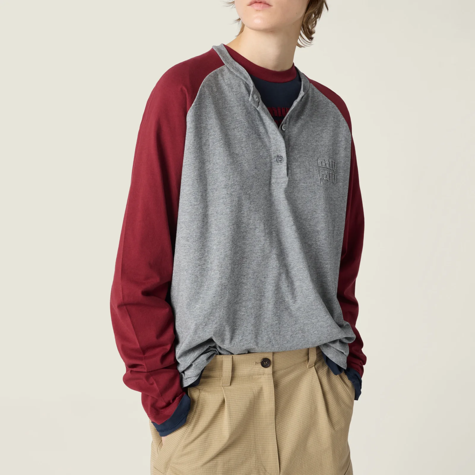Рубашка Henley ИЗ хлопкового трикотажа — фото 6