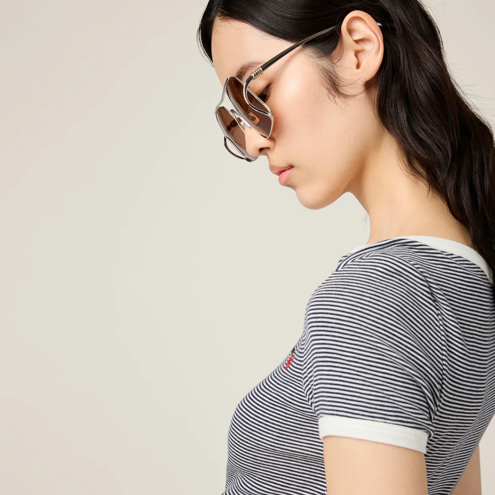 Футболка из джерси в резинку Petit Bateau X Miu Miu — фото 4