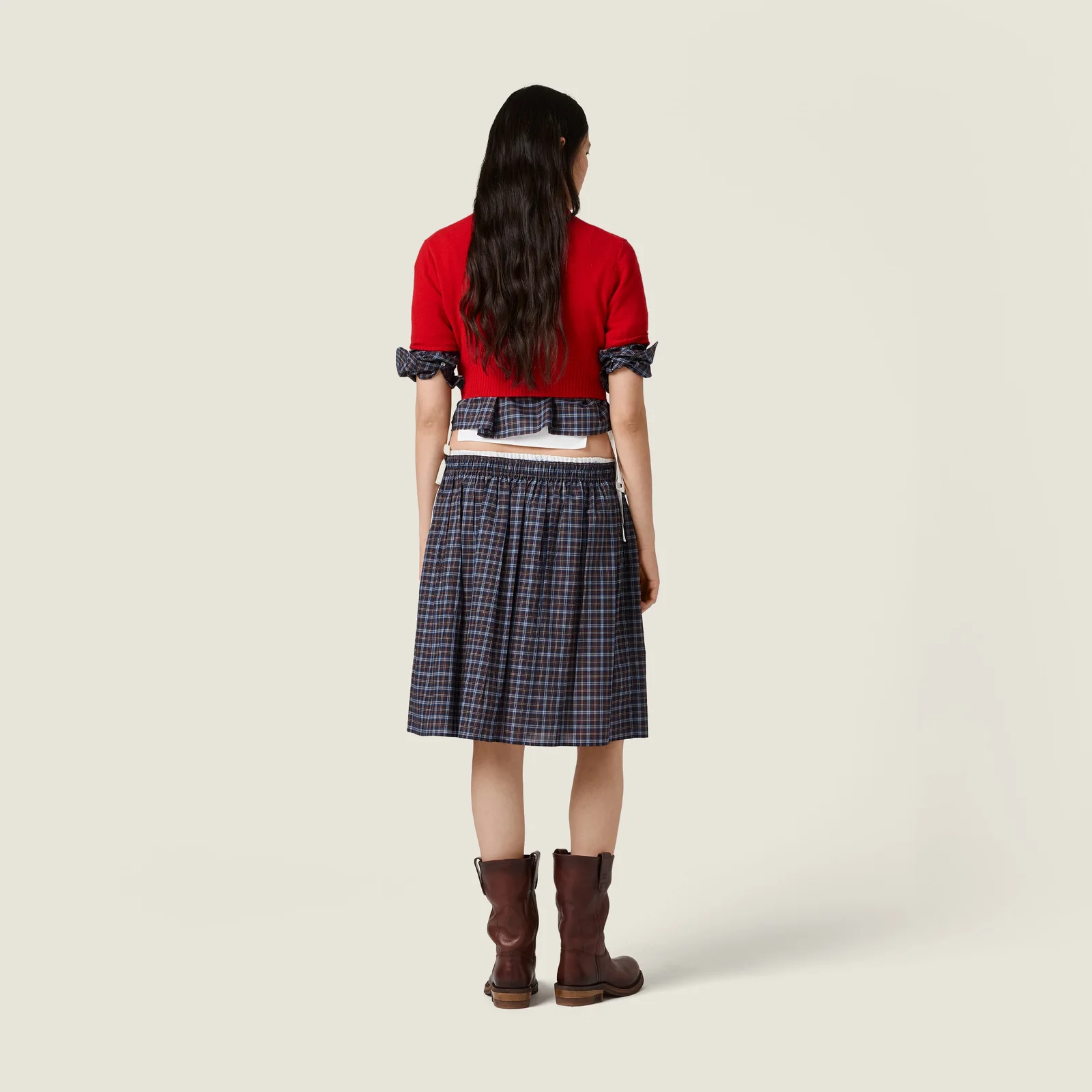 Короткий кашемировый свитер — фото 3