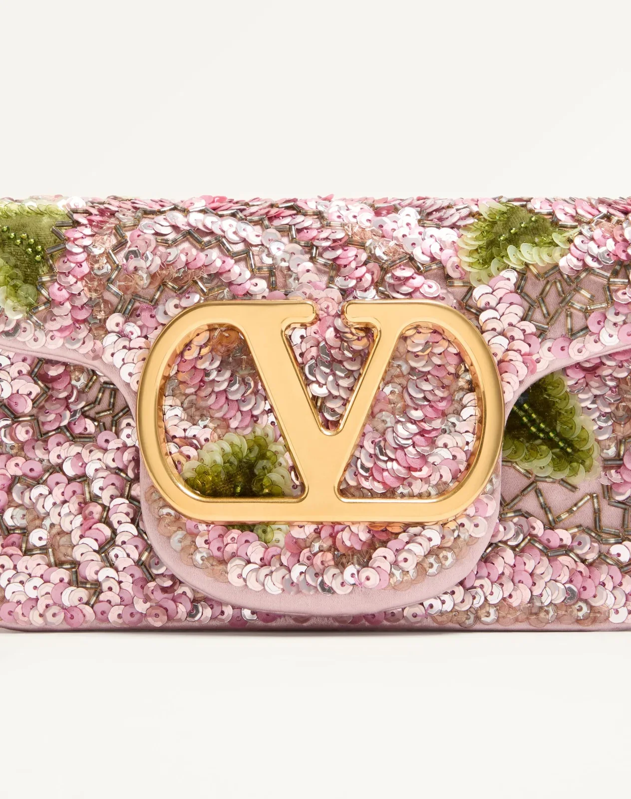 Маленькая сумка через плечо Valentino Garavani Locò с вышивкой — фото 8