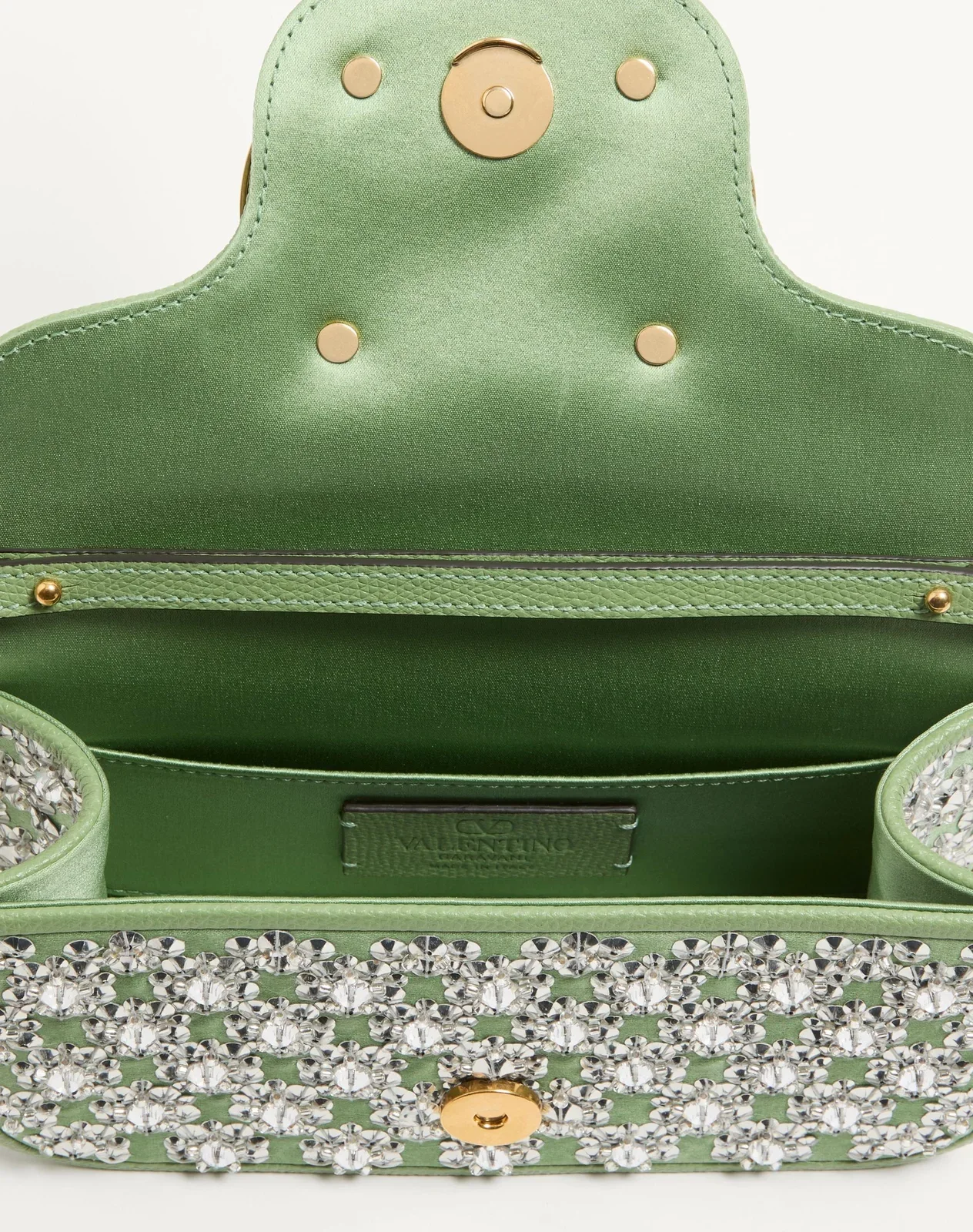 Маленькая сумка через плечо Valentino Garavani Locò с вышивкой — фото 6