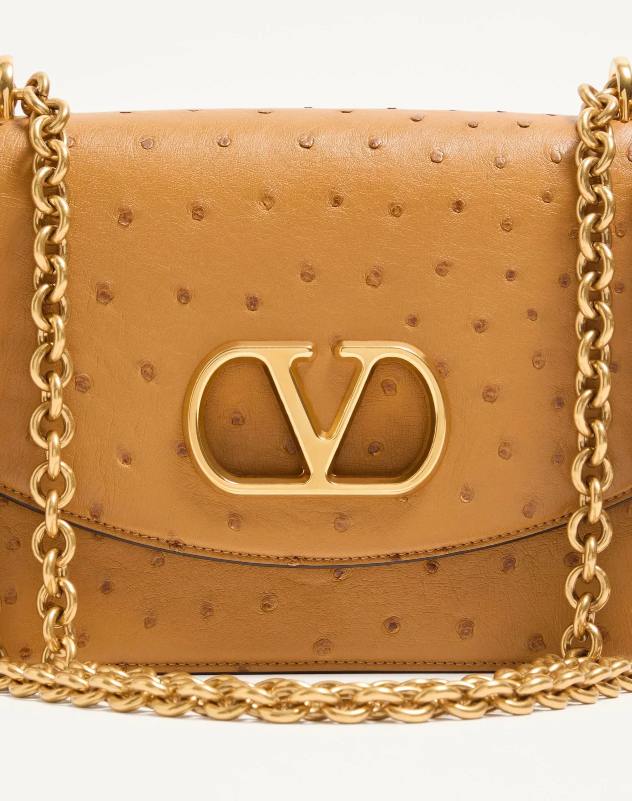 Сумка через плечо Valentino Garavani Vain из кожи страуса — фото 8