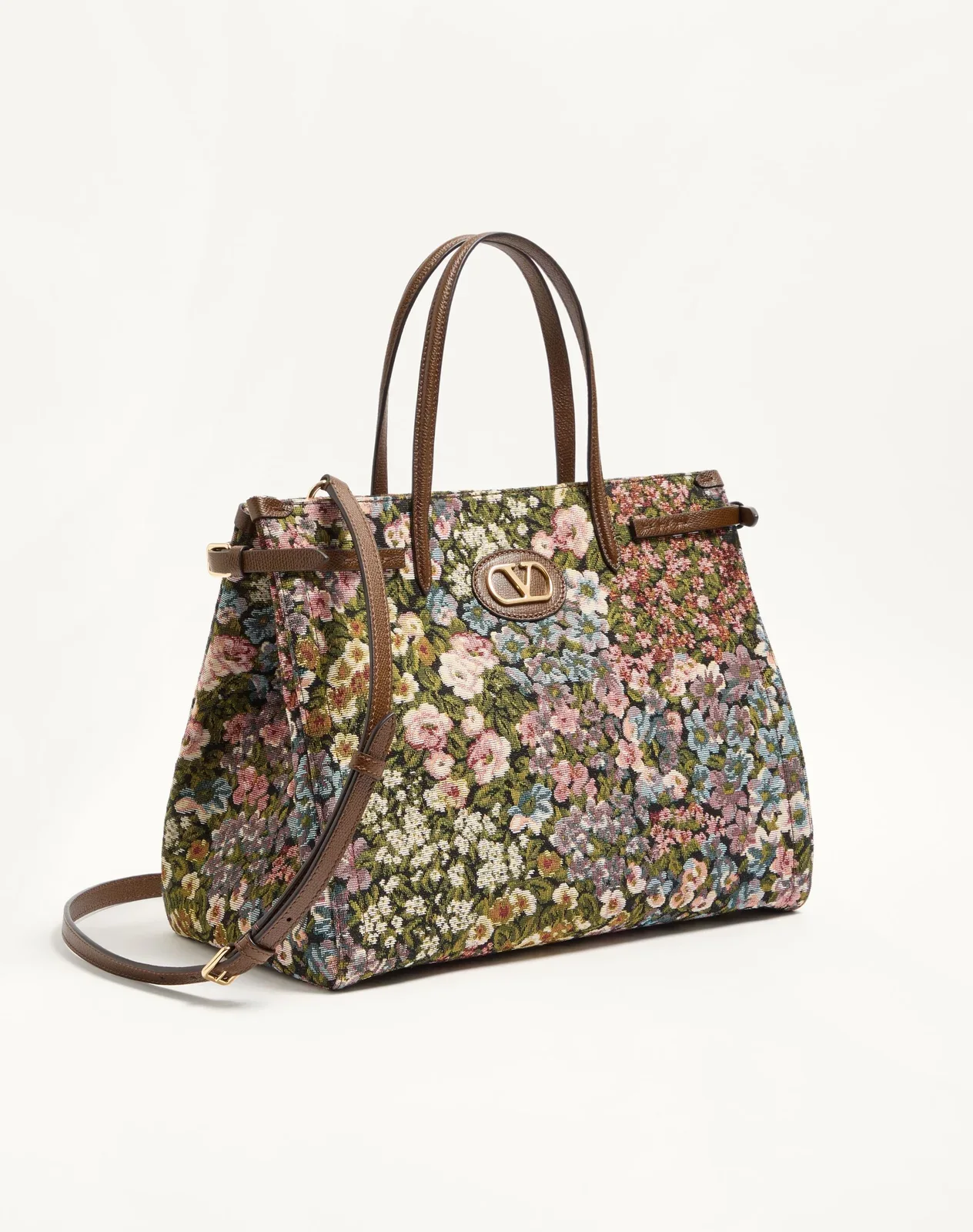 Сумка-тоут среднего размера Valentino Garavani Antibes из жаккарда Après L’Hiver — фото 3