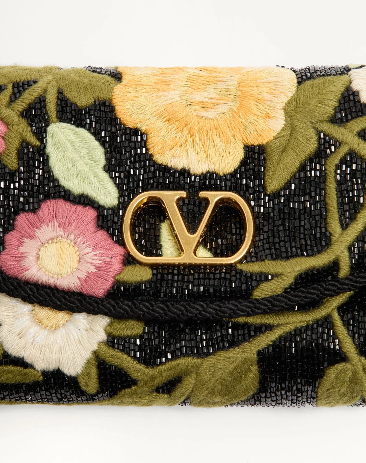 Маленькая сумка через плечо Valentino Garavani DeVain с вышивкой — фото 8