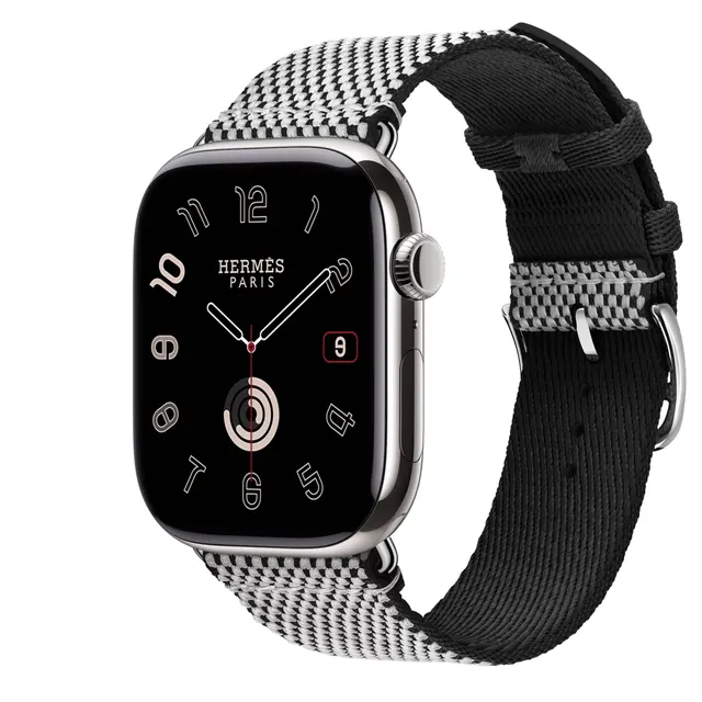 Series 11 Набрать &Apple Watch Hermès 46 Миллиметровая одинарная петля Toile H Ремешок
