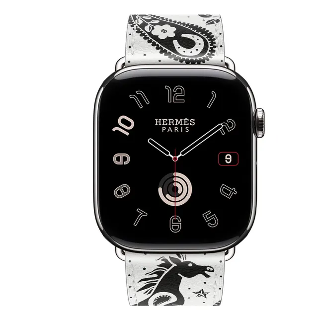 Series 11 Набрать &Apple Watch Hermès 46 Миллиметровый одиночный круг Happy ZooBandana Ремешок