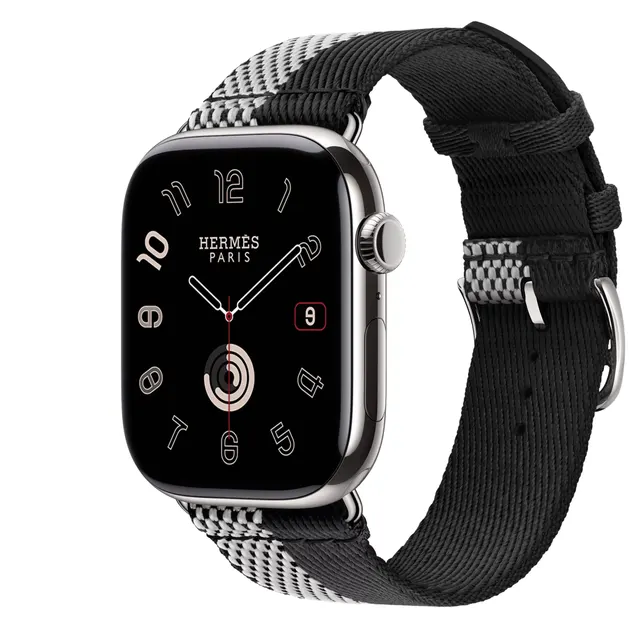 Series 11 Набрать &Apple Watch Hermès 46 Миллиметровая одинарная петля Toile H Ремешок Game Duo