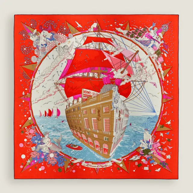 «Флагман Hermès»140 накидка