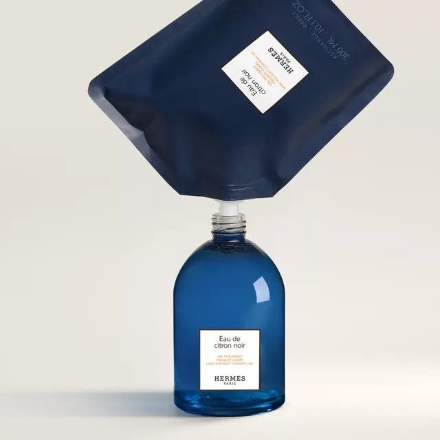 Гель для мытья рук и тела Hermes с ароматом чёрного лимона