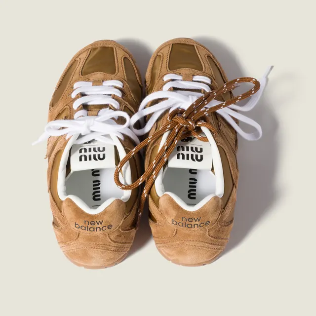 Кроссовки 530 SL New Balance x Miu Miu из технической ткани и замши