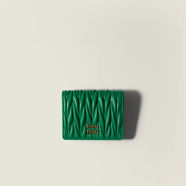 Небольшой кошелек из кожи наппа с стеганым узором