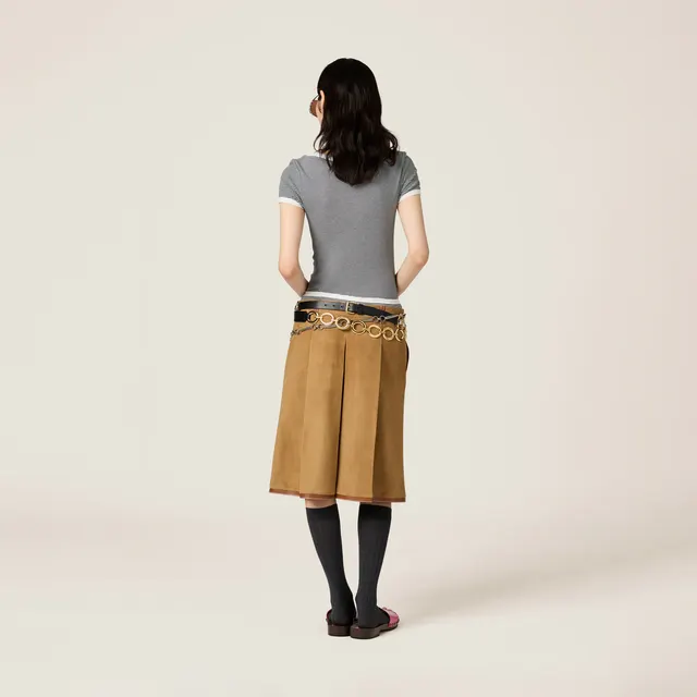 Футболка из джерси в резинку Petit Bateau X Miu Miu