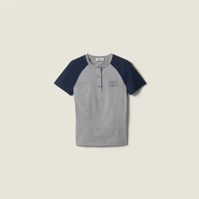 Рубашка Henley ИЗ хлопкового трикотажа