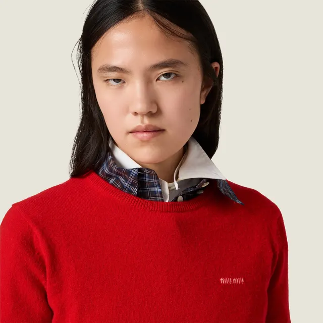 Короткий кашемировый свитер