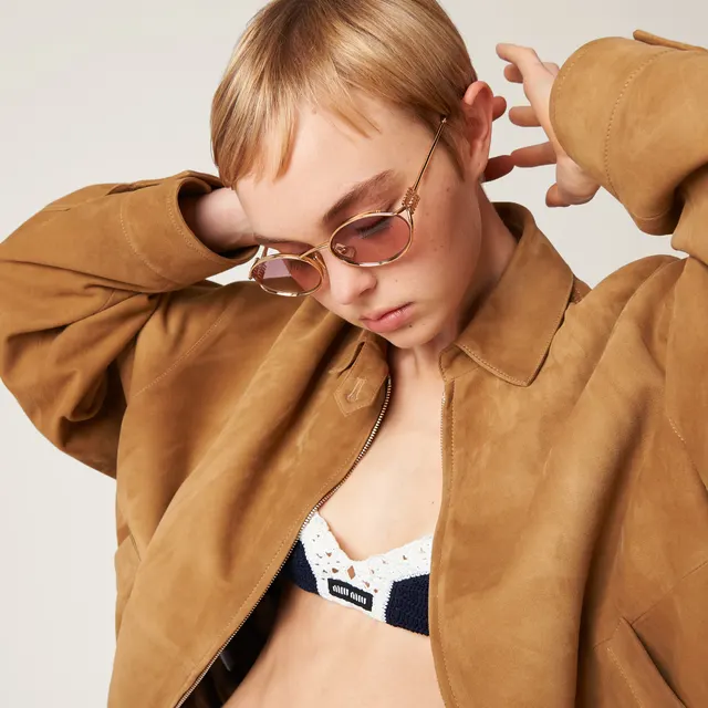Солнцезащитные очки с логотипом Miu Miu