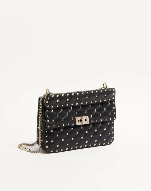 Сумка среднего размера Rockstud Spike из кожи наппа