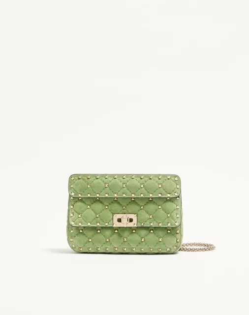 Маленькая сумка Valentino Garavani Rockstud Spike из замши