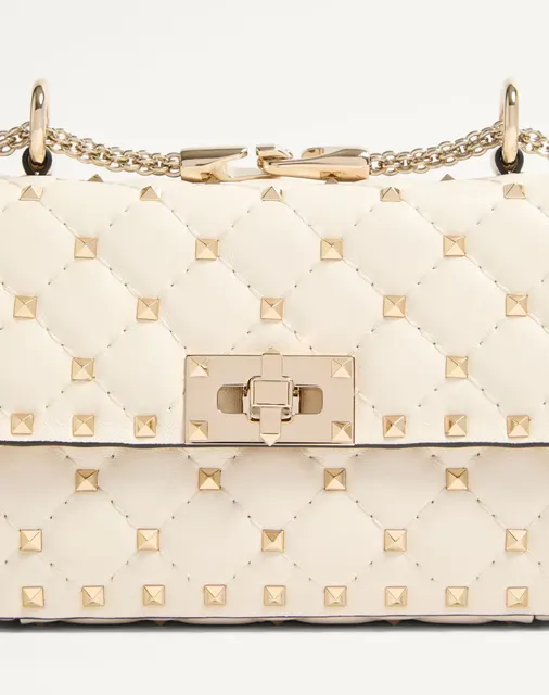 Маленькая сумка Rockstud Spike из кожи наппа
