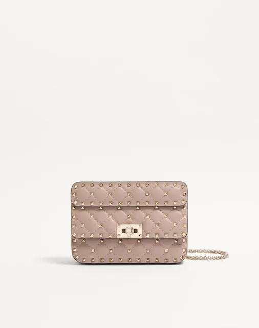 Маленькая сумка Rockstud Spike из кожи наппа