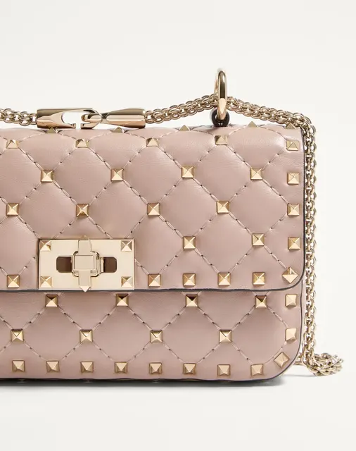 Маленькая сумка Rockstud Spike из кожи наппа