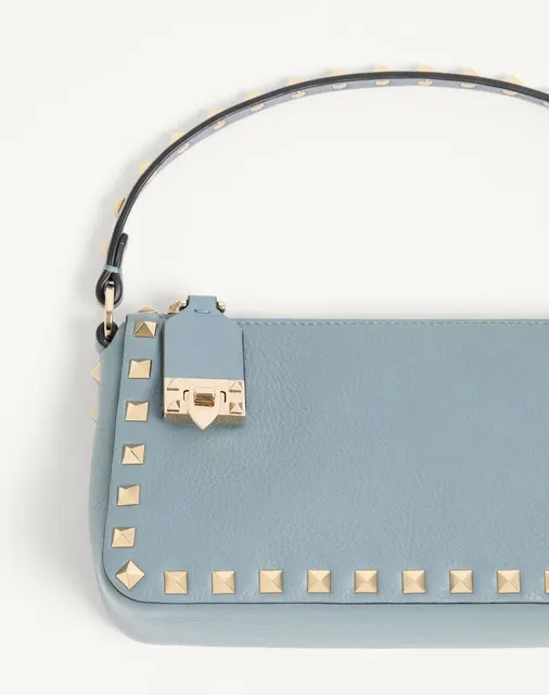 Маленькая сумка через плечо Rockstud из зернистой телячьей кожи